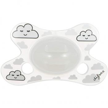 Difrax GL 123 Chupete, Natural, 0-6 meses, blanco