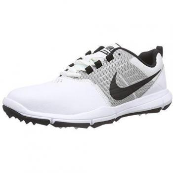 Nike Explorer Lea, Zapatillas de Golf para Hombre, Blanco / Negro / Plateado