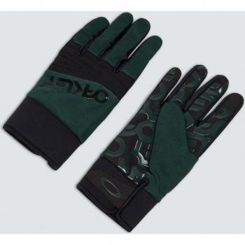 Guantes térmicos Oakley Factory Pilot Core en verde oscuro y negro, talla S