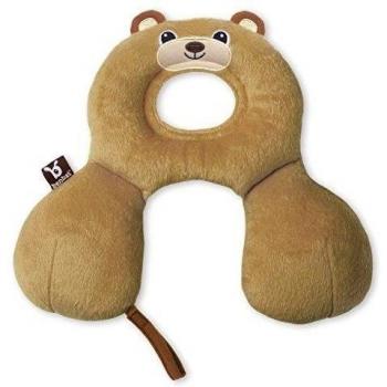 Ben Bat - Reposacabezas Coche Niño - Almohada Cervical Amigos de Viaje - Motivo Oso - Niños 0 a 1 año - Medidas 1 x 23 x 29 cm - Para Sillas Grupo 0/0+