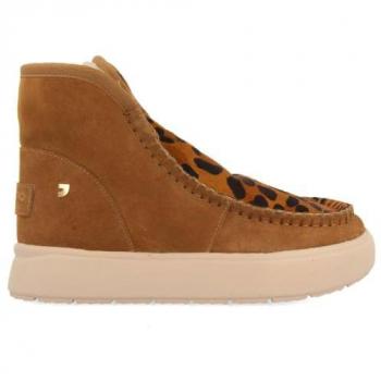 Gioseppo - Botas de mujer estilo australianas 73908 Leopardo con estampado y forro interior de pelo