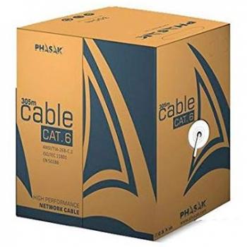 Cable de Red Phasak PHR 6312 RJ45 FTP Cat.6 Gris, Bobina de 305m