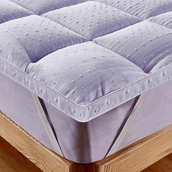 Bedecor Colchoncillos,Microfibra Almohadilla de colchón,Suave,Cosida,hipoalergénico,Calidad de Hotel,Blanco -135 x 190 cm