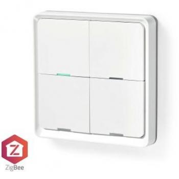 Interruptor de Pared Inteligente Zigbee 3.0 | Muro Montaje | Compatible con Android e iOS | Plástico Blanco