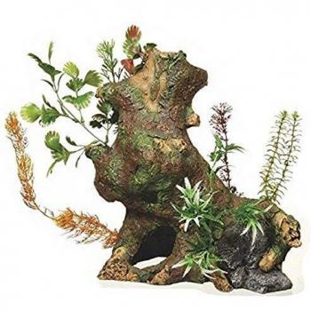 Marina 12064 Ornamento Deco Wood con Plantas, XXL