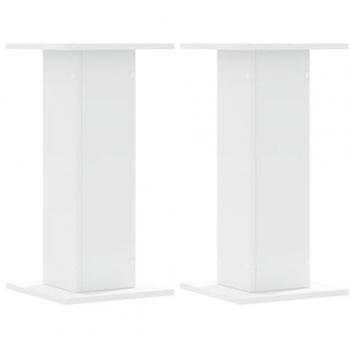 vidaXL Plant Stands 2 pcs White 30x30x60 cm Engineered Wood