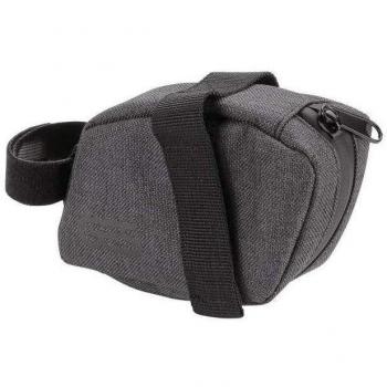Bolsa de sillín GES Akondia - Alforja para bicicleta resistente al agua, color gris/negro