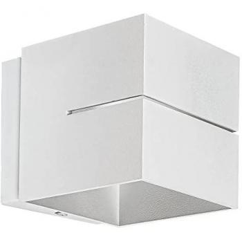 Aplique de Pared Minimalista de Metal Blanco Mate Kaunas G9 IP20 10W