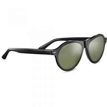 Serengeti Danby Polarized Sunglasses for Women, Black Frame, Size 56 MM