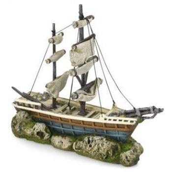 Barco con Velas para Decoración de Acuario