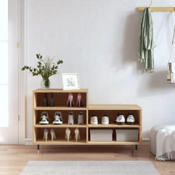 Zapato de roble Sonoma 102x36x60 cm madera multicapa marrón