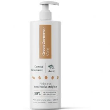 Crema Hidratante de Avena 300 ml - Green Cornerss Care, apta para pieles con dermatitis atópica, 99% natural, perfecta para toda la familia, apta en menores de 3 años
