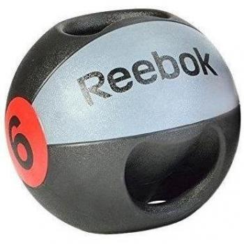 Reebok RSB-10126 - Balón Medicinal de doble agarre, color gris, 6kg