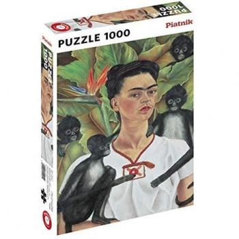 Frida Kahlo Self-Portrait with Monkeys 1000-Piece Puzzle
