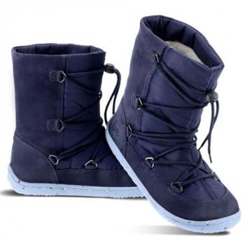 Be Lenka Snowfox 2.0 Winter Barefoot Boots for Kids - Dark & Light Blue
