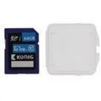 König CSSDXC64GB - Tarjeta de memoria SDHC, clase 10, 64 GB