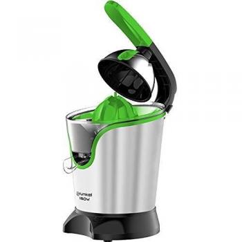 Grunkel - XP-200 PAD - Exprimidor Naranjas o Citricos Eléctrico, Filtro de Pulpa, Función Start & Stop y Mango con Revestimiento - 180W - Acero Inoxidable