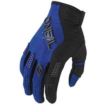 O'Neal Guantes de Cross Element Racewear V.24 Negro-Azul Talla XL, Material Transpirable, Ajuste para máximo Confort, Diseño para Ciclismo y Motocross