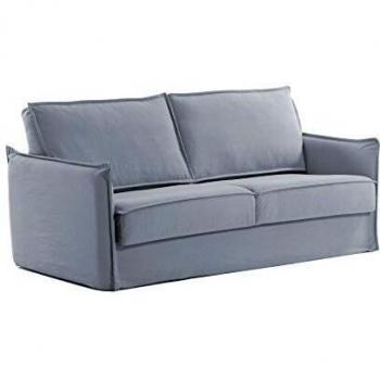 Kave Home - Sofá Cama Samsa 160 cm visco Azul