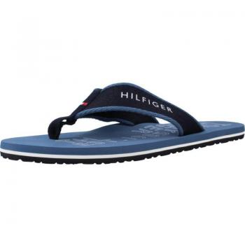 Chanclas Tommy Hilfiger Sporty Hilfiger Beach Sandal Azul, tipo: chanclas de hombre, características: diseño deportivo, color azul, marca Tommy Hilfiger
