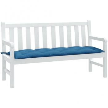 Cojín para banco de jardín tela 150x50x7 cm Color Antracita melange, Gris claro melange, Gris oscuro melange y Azul melange - Cojín Decorativo de Asiento para muebles de salón