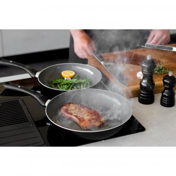 Set de Sartenes Ecológicas Antiadherentes Master Class de 20 cm y 28 cm con Superficie de Cerámica, Fabricadas con 70% de Aluminio Reciclado