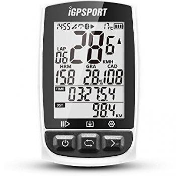 iGPSPORT Ciclocomputadores GPS Ant+ Función iGS50E Computadora Bicicleta Inalámbrica Ciclismo Cuentakilometros Bici - Blanco