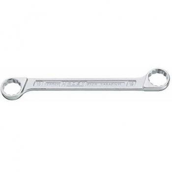Llave estrella doble HAZET 610N-14X15, doble hexágono externo, 14 x 15 mm