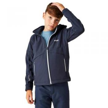 Regatta Acidity VII Kids Softshell Jacket - Navy Blue, Size 3-4 Years