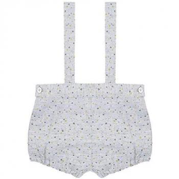 Gocco Bombacho Villela Lunares, Pantalones Cortos para Bebés, Gris