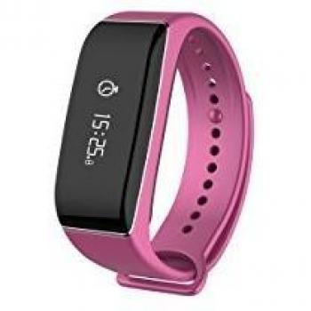 MyKronoz ZeFit2 Pulse - Pulsera de actividad y sueño con pulsómetro y notificaciones, color rosa