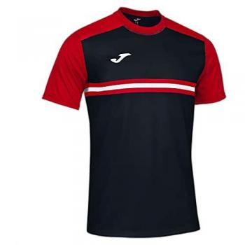 Camiseta manga corta hombre Hispa IV negro rojo Joma