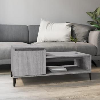 Mesa de centro Sonoma gris 100x50x45 cm madera multicapa contrachapada Vidaxl