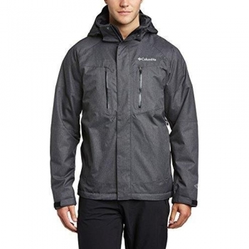 Columbia Mia Monte Jacket - Chaqueta de esquí para hombre, color negro, talla L