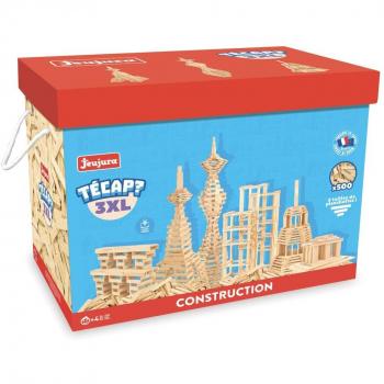 Juego de Construcción Jeujura Tecap 3XL - 500 Piezas de Madera Natural - A partir de 4 años
