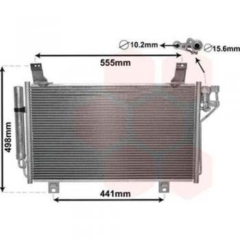 Condensador de aire acondicionado Van Wezel 27005264 para Mazda CX-5 desde septiembre de 2009, versiones 2.0i / 2.2td