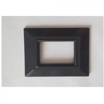 Placa Compatibles Axolute Bticino Color Gris Oscuro - 3 Foros