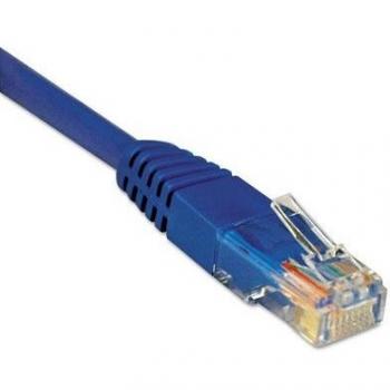 CAT5e Molded Patch Cable, 7 ft., Blue [Set of 3]