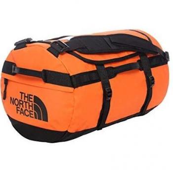 The North Face Base Camp - Bolsa con cremallera, Hombre, Color naranja y negro, small