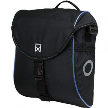 Willex Bolsa de Bicicleta para Bicicleta, Bolsa de Bicicleta, Bolsa de Bicicleta, Impermeable, Ciclismo, Viajes, Senderismo a Bicicleta, 12 l, Color Negro y Azul