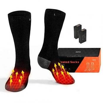 Calcetines Térmicos Eléctricos Calcetines Calefactables Calcetines Térmicos, Eléctrico Calcetines Térmicos Ideal para Esquí Senderismo etc Actividades al Aire Libre para Hombres Mujeres, Negro