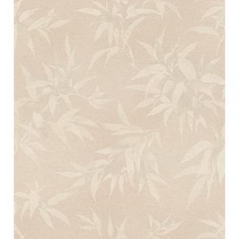 Rasch Kimono Botanical Non-Woven Wallpaper, Light-Resistant & Washable, Beige, 0.53 x 10.05 m