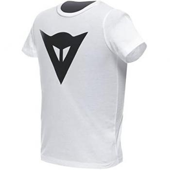 Camiseta de niño Dainese Logo negra y blanca (XL)