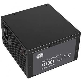 Cooler Master MasterWatt Lite 400W ATX Negro Unidad de Fuente de Alimentación, 400 W, 200-240, 47-63, 3.5-5, Activo, 20 A