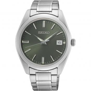 Reloj Seiko Hombre Clásico Quarz SUR527P1 con Cristal de Zafiro y Correa de Acero Inoxidable