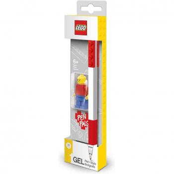 Lego Bolígrafo de gel Lego rojo con minifigura 52602