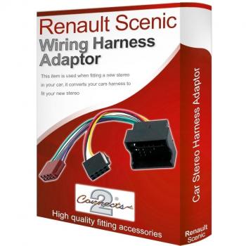 Renault Scenic CD radio stereo wiring harness adapter lead loom ISO converter