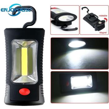 Linterna COB LED con imán y USB recargable
