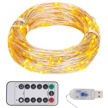 vidaXL LED String Lights 150 LEDs Warm White 15 m