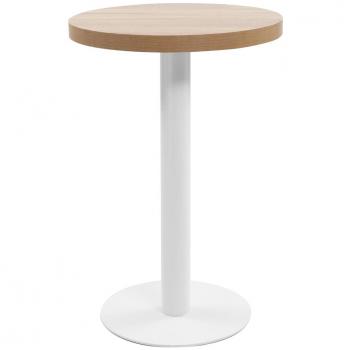 vidaXL Bistro Table Light Brown 50 cm MDF
